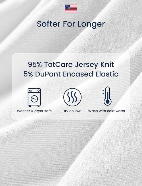 TotAha Premium Soft Bassinet Sheet for Boy Girl, Super Stretchy Jersey Knit Bassinet Fitted Sheet, Compatible with Halo, Maxi COSI, Mika Micky, SNOO, Baby Delight Mattress, 2 Pack