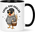 Mothers Day Gift For Chicken Lover - Local Egg Dealer Coffee Mug – Funny Chickens Cups For Friend, Farmer, Women, Man - Unique Chickens Gifts For Christmas, Birthday