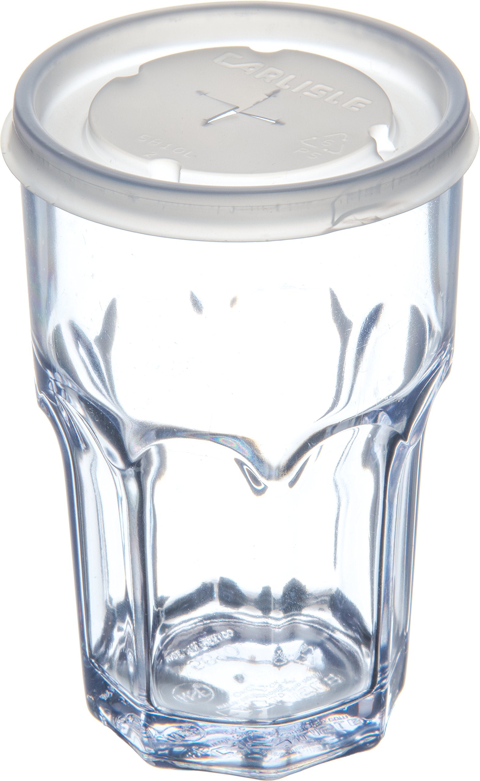 Carlisle FoodService Products Louis Clear Tumbler Tall Glass for Restaurants, Catering, Kitchens, Plastic, 10 Ounces, Clear, (Pack of 24)