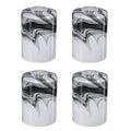 Cylinder Glass Lamp Shade for Pendant Light 1.65in fitter Decorative Grey Marble Glass Wall Sconce Light Shade blown Art Glass Replacement Shade for Vanity Light,Table Lamp Ceiling Fan Light 4Pack