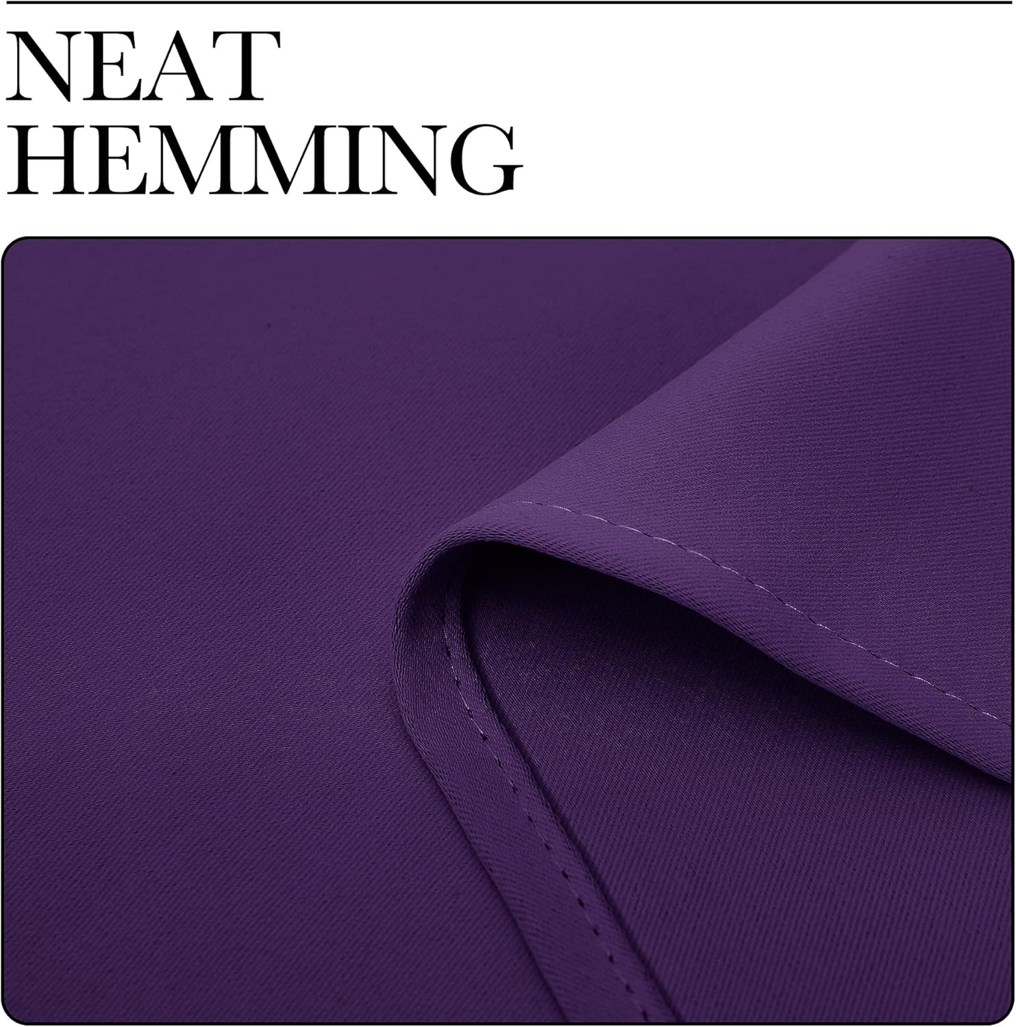 NICETOWN Purple Blackout Curtains - Noise Reducing & Thermal Insulated | 96 Inches Long, 55 Inches Wide (2 Panels)