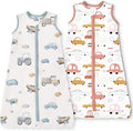 Regine Switzerland Toddler Sleep Sacks | 0.5 TOG Light Summer Wearable Blankets, Extra Long XL, 2 Pack