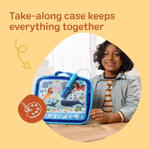 Melissa & Doug Water Wow! Reusable Color-Reveal Drawing Set - Mess-Free Travel Toy for Kids Ages 3+
