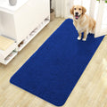 OLANLY Dog Door Mat - Absorbent Non-Slip Washable Doormat for Muddy Paws | 47x24 Royal Blue