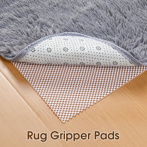 ALIUNI Shelf Liner for Kitchen Cabinet, Drawer Liners Non Slip Non Adhesive Thick Mat, Breathable Dresser Pantry Bathroom Protector, White, 12" x 120"