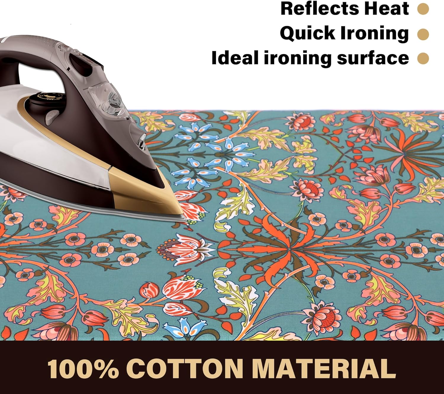 Caius Ironing Board Cover - Easy Installation, Stain Resistant, Fits Standard 15x54 Size