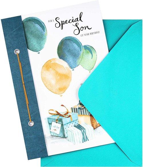 Hallmark Birthday Card for Son - Classic Illustrated Design