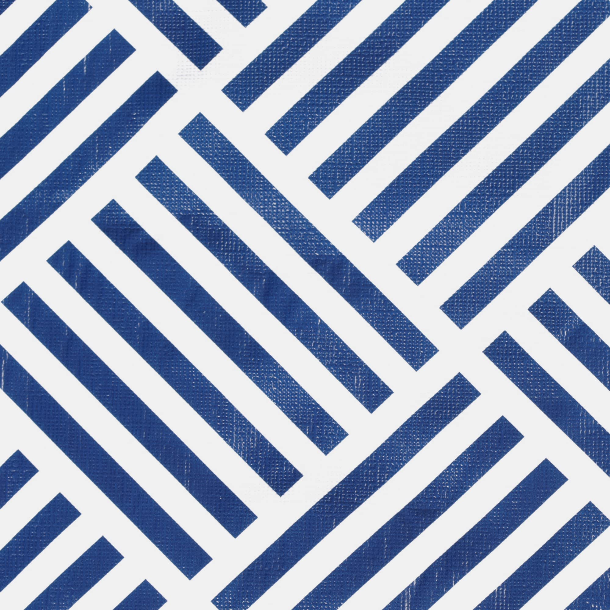 DII Indoor/Outdoor Vinyl Tabletop Collection Grid Pattern, Flannel Backed Tablecloth, Rectangle, 60x102, Navy