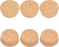 BENECREAT 6Pcs Cork Bottle Stoppers, Tapered BurlyWood Wooden Wine Bottle Cork Stoppers for Wine Beer Bottle Crafts, 2.2inch in Diameter
