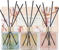COCORRÍNA Reed Diffuser Set - 3 Pack of 3.04 Fl. Oz. Cashmere Vanilla, Sandalwood Rose & Clean Linen for Home Decor