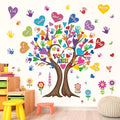 wondever Large Hearts Tree Handprint Wall Stickers Classroom Tree Inspirational Quotes You are Strong Peel and Stick Wall Art Decals for Kids Room Elementary School Teacher Classroom