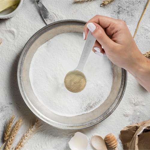 BERYLER 2PCS Yeast Measuring Spoon, Stainless Steel 2-1/4 Teaspoons, 2.25tsp, 0.25 Ounces