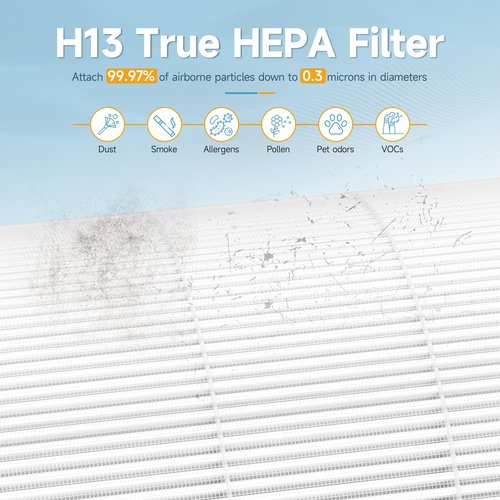 GoKBNY 2-Pack P100 / P100 Pro Replacement Filter Compatible with Welov P100/P100 Pro Purifiers, High Efficiency Filtration Systems