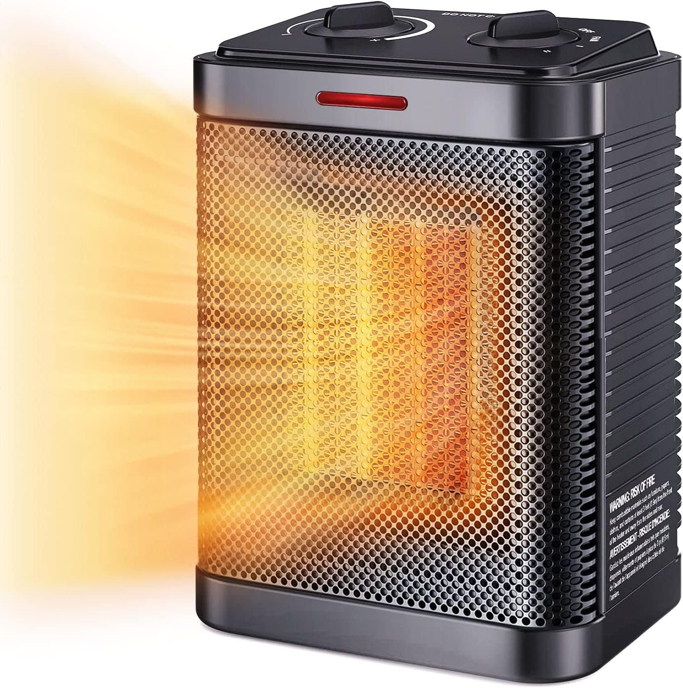 Regine Switzerland 1500W PTC Ceramic Space Heater - Rapid 2S Heating, 3 Modes, Safety Features | Ideal for Bedroom & Office