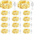 Brightown LED Fairy Lights - 14 Pack Battery Operated 7ft Waterproof Silver Wire Twinkle Lights for DIY Decor
