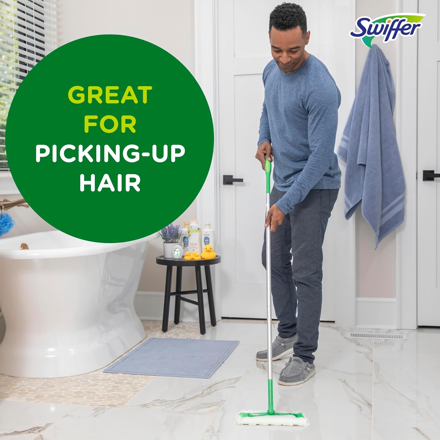 Swiffer Sweep + Mop Dry Pads Refill - Heavy Duty Multi-Surface Floor Cleaner Wipes | 40 Count