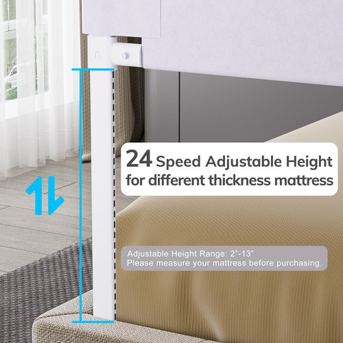 omzer Bed Rail for Toddlers - Baby Bed Guard Rail with Double Child Lock, Safety Bedrail for Children Kids with Pattern, Infants Height Adjustment Guardrail for King Size Bed - 3 Pack, 78.7x78.7x74.8”