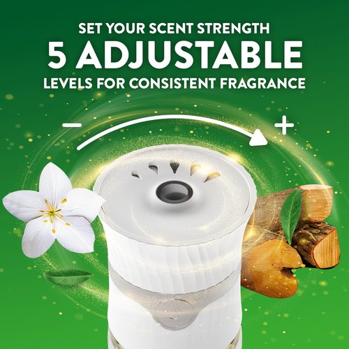 AIR WICK® Plug In Scented Oil Air Freshener Refill Pack - 6 Count Oil Refill Warm Woods & Jasmine 6 ct., Essential Oils