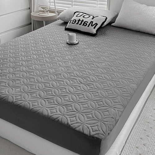 FELTYBED Twin Size Waterproof Mattress Protector - Soft Grey Bed Cover | Breathable & Noiseless Design