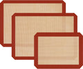 Skiennix Silicone Baking Mats - 3 Pack Non-Stick Oven Sheets for Easy Cleaning & Reusable Baking