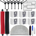 Replacement Parts Compatible with Roborock S8 Pro Ultra Robotic Vacuum Cleaners Accessories Kits, 2 Main Brush, 1 Rolling Brush, 4 HEPA Filters, 4 Side Brushes, 4 Mop Pads, 6 Dust Bags