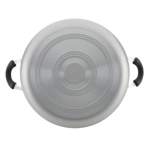 Farberware Cookware Nonstick Stockpot with Lid, 10.5 Quart, Silver