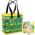Spongebob Cooler Bag Set - Bundle with Insulated Spongebob Tote Bag for Picnics, Parties, More Plus Spongebob Stickers, Tattoos, More | Spongebob Grocery Bag