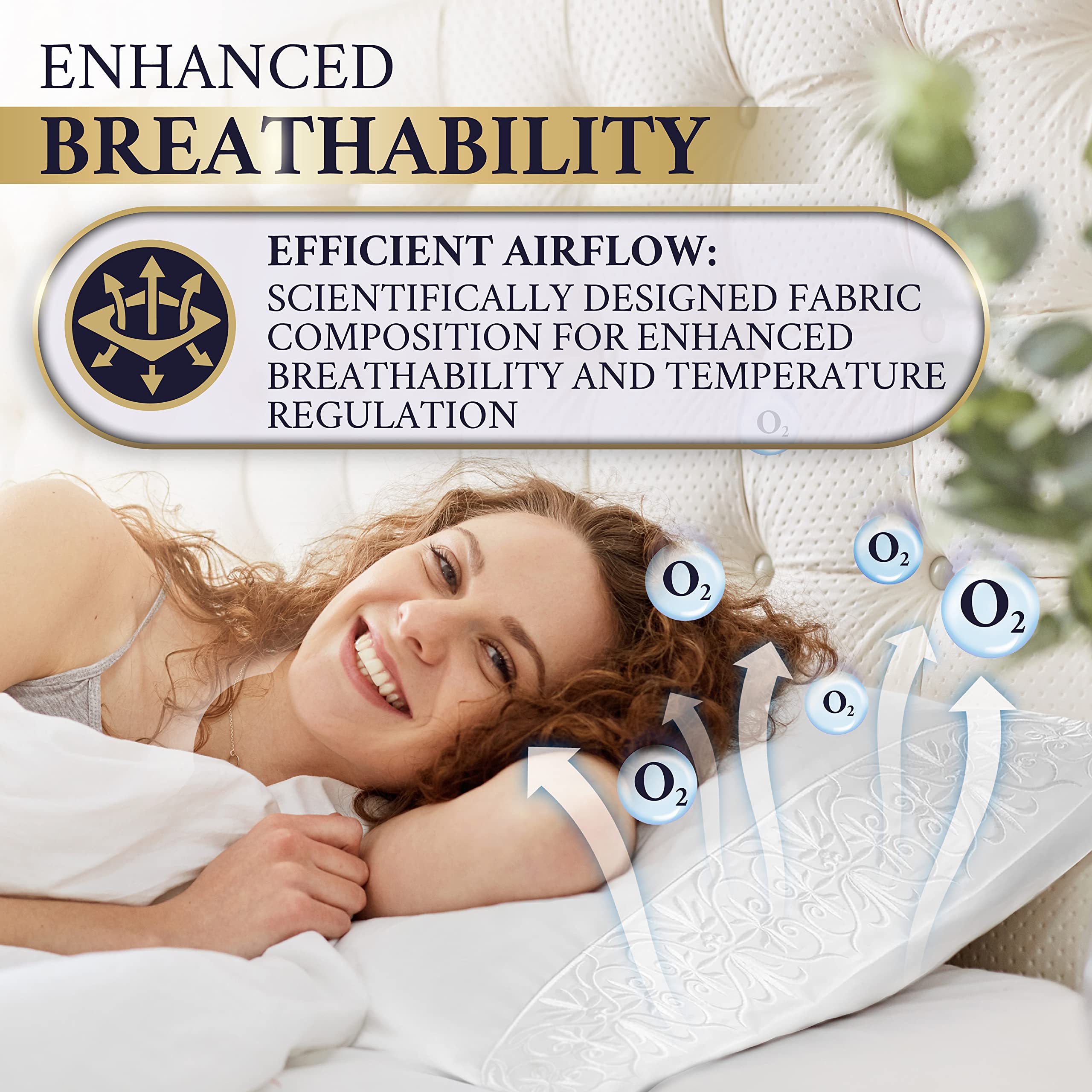 Royal Therapy Queen Sheet Set, 100% Cotton, 1000 Thread Count, Fitted Sheets for Queen Bed, 17-Inch Deep Pockets, White Bedding Set
