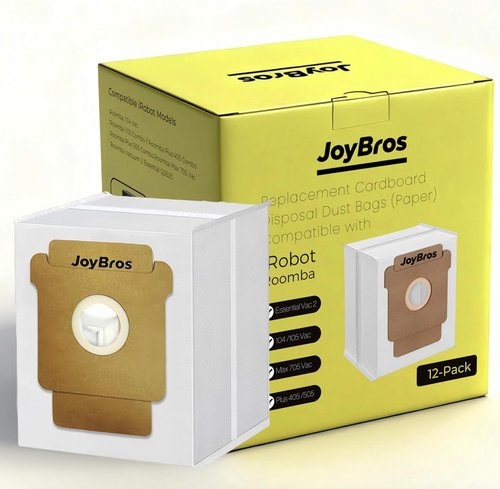 iRobot Replacement Dust Bags - Compatible with Roomba Series 104, 105, 106 & More | 12-Pack Disposable Vacuum Bags