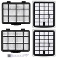 NEN180 Filter Replacement Compatible with Eureka NEN180 NEN186BL Bagless Canister Vacuum Cleaner Replacement Parts, 2 HEPA Filters & 2 Dust Cup Filters Element, 4 Pack