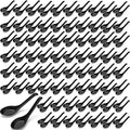 Hushee 200 Pcs Asian Soup Spoon Bulk Large Chinese Noodle Ramen Reusable Japanese Wonton Rice Dumpling Pho Dinner Spoons for Home Restaurant Kitchen