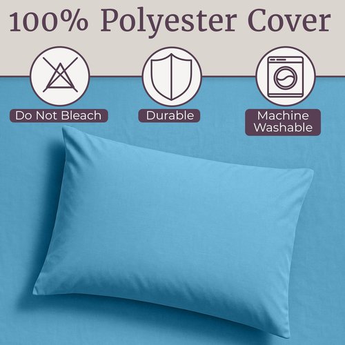 Brushed Microfiber Twin Sheets - 3-Piece Sheet Set with Pillowcase, Flat, and Fitted Sheets - Wrinkle and Fade-Resistant Bedding by Lavish Home (Blue)