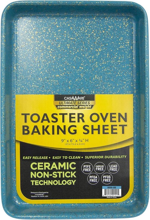 CasaWare 3pc Ultimate Series Bakeware Set - Commercial Weight | Blue Granite Finish
