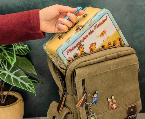Fallout Vault-Tec Prepare For The Future Retro-Style Metal Lunchbox | Reusable Storage Tin Container