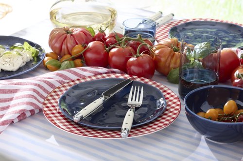 Lenox 897165 Gingham Red Dinner Plates, Set of 4