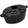 G Good Gain Wood Stove Steamer,Fireplace Humidifier,Cast Iron Humidifier for Stove, Matte Black Finish, Rust Resistant, Lattice Top, 2.5 Quart Capacity,Wood Burning Stove Indoor Decorative