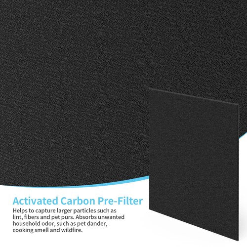 MD1-0022 Replacement Filter Compatible with Vornado Air Puri-fier Model AC300, AC350, AC500, AC550, PCO200, PCO300, PCO375DC, PCO500, PCO575DC