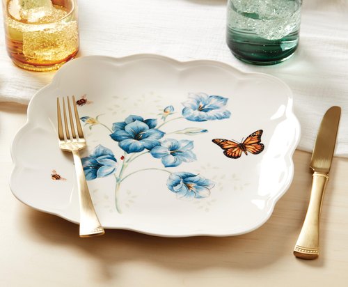 Lenox 894309 Butterfly Meadow Square 4-Piece Dinner Plates