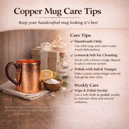 CigeZaus 18.6oz Pure Copper Mug with Lid – Hand-Hammered Solid Copper Tumbler for Drinking Water, Detox & Wellness – Ayurvedic Gift for Yoga, Meditation, or Camping