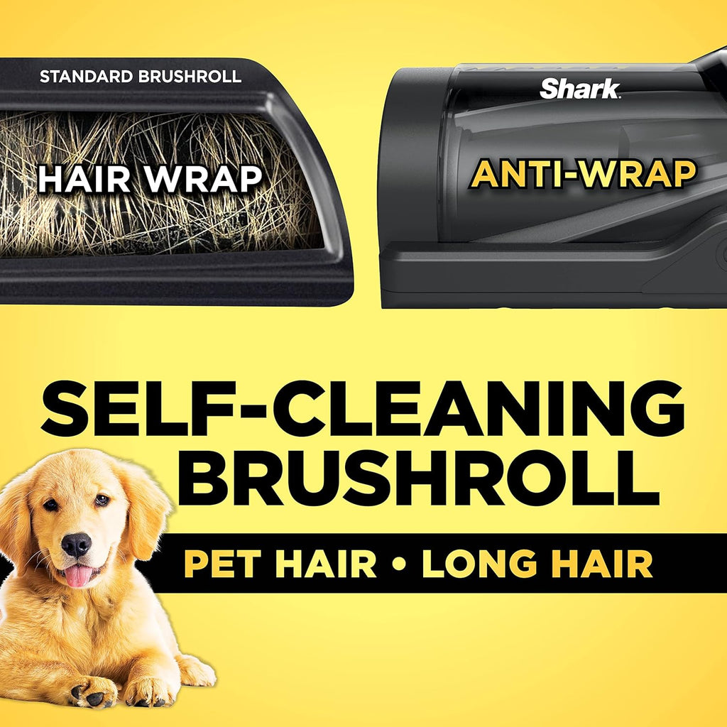 Shark ZU102 Pet Upright Vacuum - PowerFins HairPro & Odor Neutralizer, Charcoal, 2.9L Dust Cup