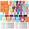Feifeiya 72 Pcs/ 24 Set Thank You Gifts Bulk 24 oz Employee Staff Dispatcher Appreciation Tumbler with Lids and Straws Motivational Pens Inspirational Notepads Plastic Cup Gift (awesome, Colorful 2)