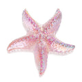H&D HYALINE & DORA 2.8" Glass Starfish Figurine Handmade Blown Glass Starfish Figurine Tiny Crystal Sea Animals Ornament for Aquarium Decor(Pink)