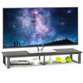 aboxoo 45" TV Riser for 32-60 inch TV, TV Riser Stand Shelf, Tabletop TV Stand Riser, Computer Monitor Table for Home Living Room, Study Office (Black)