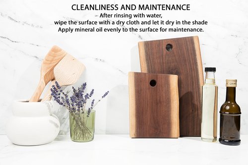 Live Edge Black Walnut Cutting Board 8" x 12" – Handcrafted by American Amish – Reversible, Durable, Unique Hardwood Slab – Food-Safe Finish – Premium Charcuterie & Serving Board