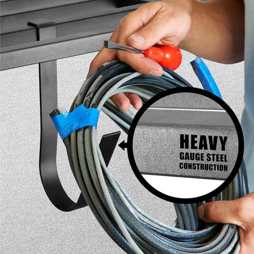 Heavy Duty Garage Wall Shelving by [Brand Name] - 2 Pack 2' x 4' Wall Mount Storage Rack | Holds 200 lbs Each, Black