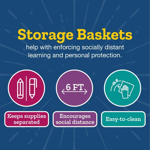 Really Good Stuff Small Plastic Paper Baskets, 14" x 10" x 3.25", 12 Pack, Black, Plastic Mesh Baskets for Classroom, Home, and Office, Fits A4 Paper, Documents, Files, Magazines