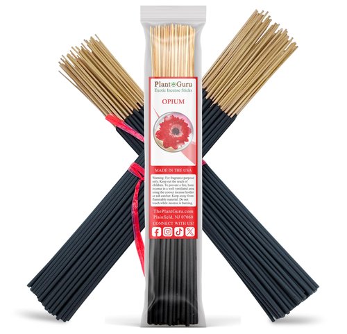 Opium Incense Sticks 11" - 1 Bundle 85 to 100 Sticks - Smooth and Clean Long Burn Time, 45 to 60 Minutes.