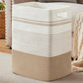 SIXDOVE Laundry Basket, Large Woven Rope Tall Laundry Basket with Handles, Decorative Storage Basket for Clothes and Blankets in Living room, Bedroom