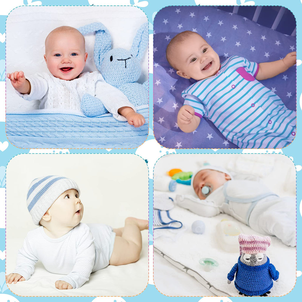 SATINIOR 8 Pcs Newborn Belly Button Band Cotton Baby Belly Bands Infant Umbilical Cord Cover Band Newborn Cartoon Pattern Navel Belt for Protection Abdomen Baby Boy Girl Gifts 0-12 Months