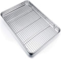 P&P CHEF Baking Sheet Pan Set - 19.6 Inch Stainless Steel Cookie Tray with Cooling Rack, Non-Toxic & Dishwasher Safe